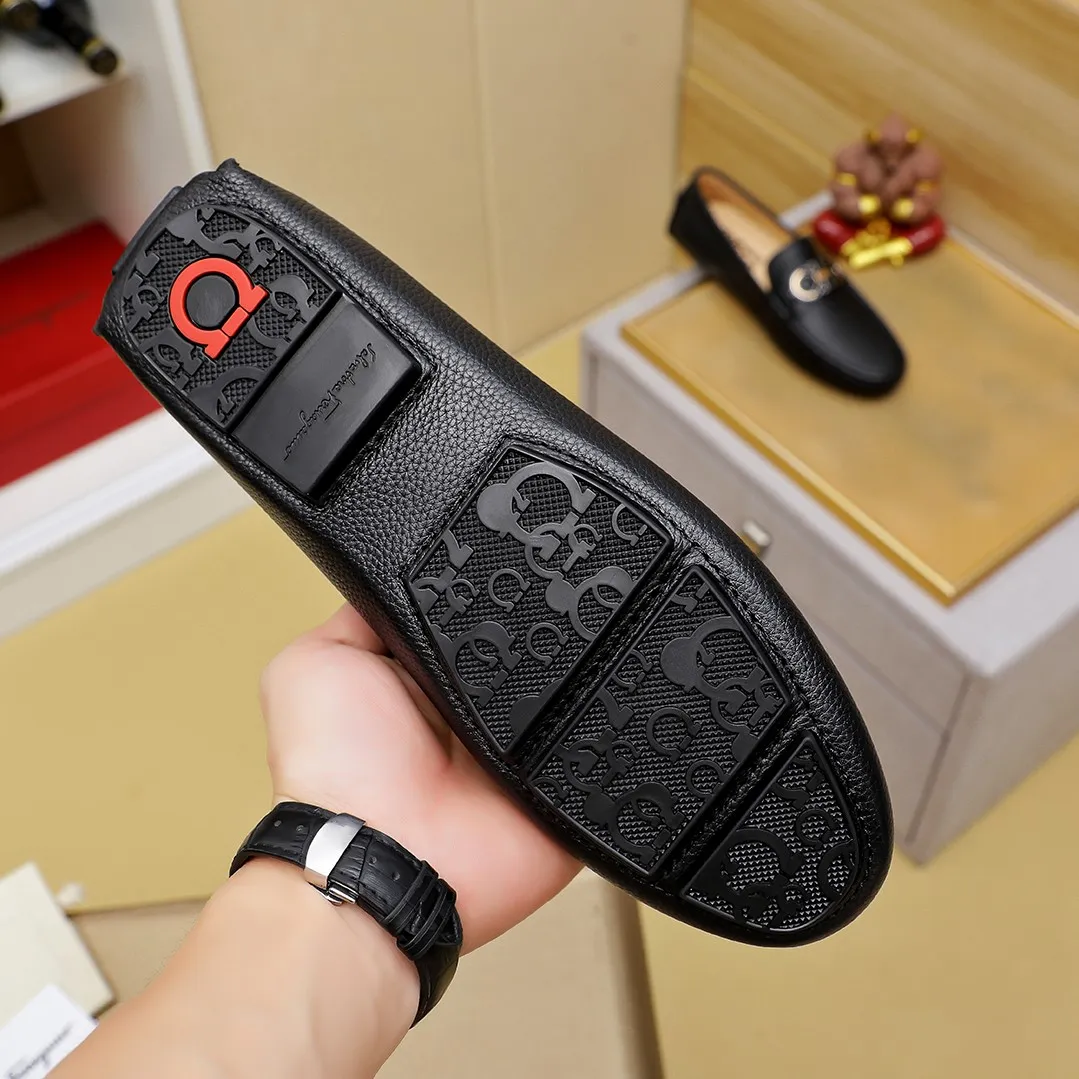 Men's shoes 💰360 🕷🕷【Ferragamo】Ferragamo Popular fashionable casual slip-on shoes🇨🇳Official website counter 1:1 production, original mold opening💯Good quality visible, imported high-end first-layer calfskin, luxurious pigskin lining🌿Very clear texture, high-quality waterproof, non-slip and wear-resistant outsole🎋High quality and low price, truly handmade🍓Color, code number 38-45